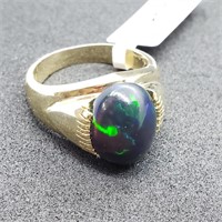 $5500 10K Black Opal Ring