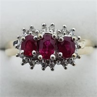 $2600 10K Ruby  Diamond Ring