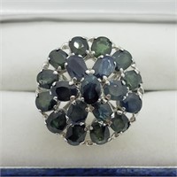 $400 S/Sil Sapphire Ring