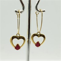 $400 10K Ruby Earrings