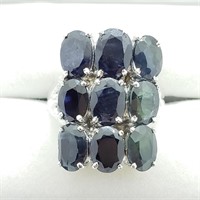 $400 S/Sil Sapphire Ring