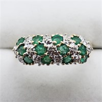 $2000 10K Emerald  Diamond Ring