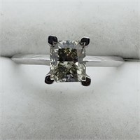 $17000 10K Fancy Brownish Green Diamond Ring