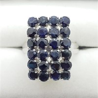 $300 S/Sil Sapphire Ring