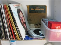 VINYL RECORD ALBUMS #3 with 45's and Music Cds