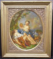 School of Francois Boucher Allegorical Scene O/C