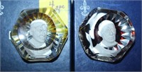 Two Baccarat Paper Weights w/ boxes