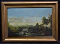 1886 David Johnson Pastoral Landscape O/C