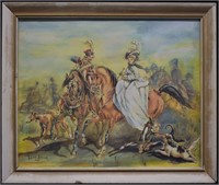 1867 Juliusz Kossak Watercolor Painting