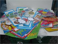 LARGE LOT OF EDUCATIONAL TOOLS SIGNS PROPS