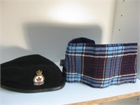CANADIAN MILITARY LEGION HAT/PIN & WAIST BELT SASH