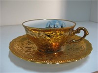 TEACUP & SAUCER Plankenfels porcelain tea cup
