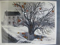 ART Georgina Hedges #90/99 Monotone Winter Apples