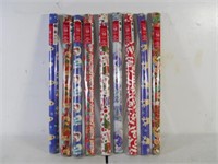 9 rolls brand new gift wrapping paper