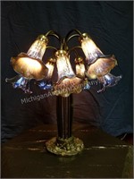 Flower Bud Art Glass Table Lamp