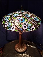 Art Slag Glass Table Lamp