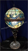 Round Art Glass Table Lamp