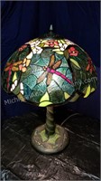 Dragonfly Art Glass Table Lamp