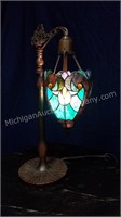 Lantern Style Art Glass Table Lamp