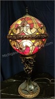Round Art Glass Table Lamp
