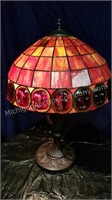 Red Art Glass Table Lamp