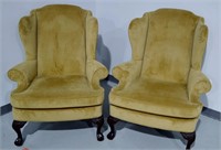 Vintage Wing Back Chair (Newly Recovered)