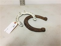 pair of old large horseshoes