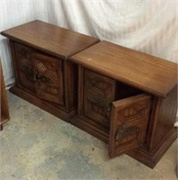 Pair of Side Tables with Storage K3C