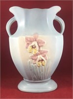 Hull Blue Orchid Double Handled Vase