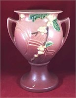 Roseville Snowberry Double-Handled Vase