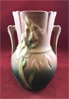 Roseville Pink Iris Vase
