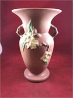 Roseville Pink Apple Blossom Vase