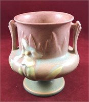 Roseville Pink Iris Vase