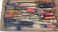 Assortment of screw drivers