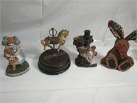 Assortment of Figurines & Music Box