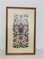 older Hungarian cross-stitch - framed