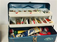 2 tackle boxes with fishing lures & extras