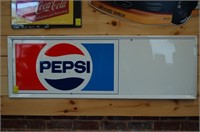 Pepsi Rectangle Advertising Sign NOS
