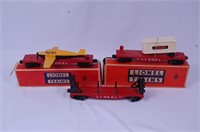 3 Lionel Train Cars Flat Car 6810 6800 6477