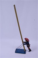 Louis Marx Toys Fireman on Ladder