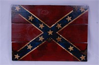 Confederate Flag on Wood