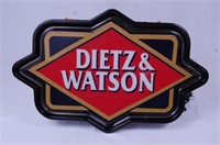 Dietz & Watson Light up sign