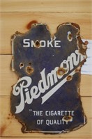 Smoke Piedmont Cigarette Sign Porcelain
