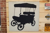 Black Carriage Sign