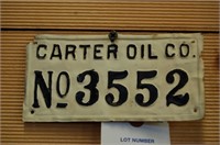 Carter Oil Company Well Tag #3552