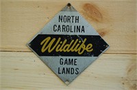 North Carolina Wildlife Game Lands Sign