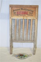 ANTIQUE WASHBOARD & MARBLES !-E-1