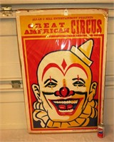 LARGE GREAT AMERICAN CIRCUS POSTER