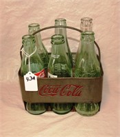 EARLY COCA-COLA METAL 6 PACK CARRIER