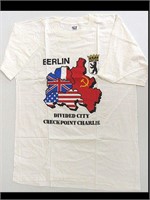 1990'S COLD WAR CHECK POINT CHARLIE T-SHIRT - (L)